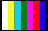 TV Cameras Color Rendition of Color Bar Test Chart